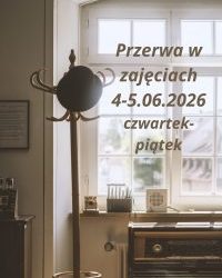 Przerwa w zajęciach 4-5.06.2026